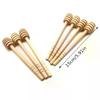 1set Of 25/50 Wooden Honey Spoons, Suitable For Small Hugo Jams, Easy To Carry, Perfect For Weddings And Parties