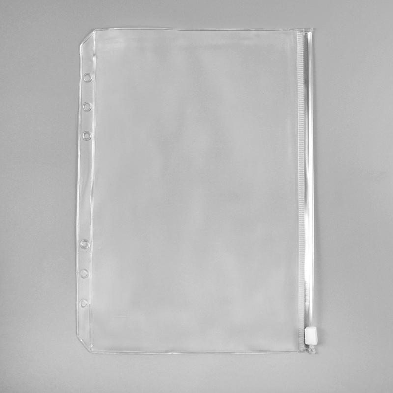 A6 Loose-Leaf Notebook Planner with Sticker Album, Zipper Storage, and 6-Hole Refill Pages