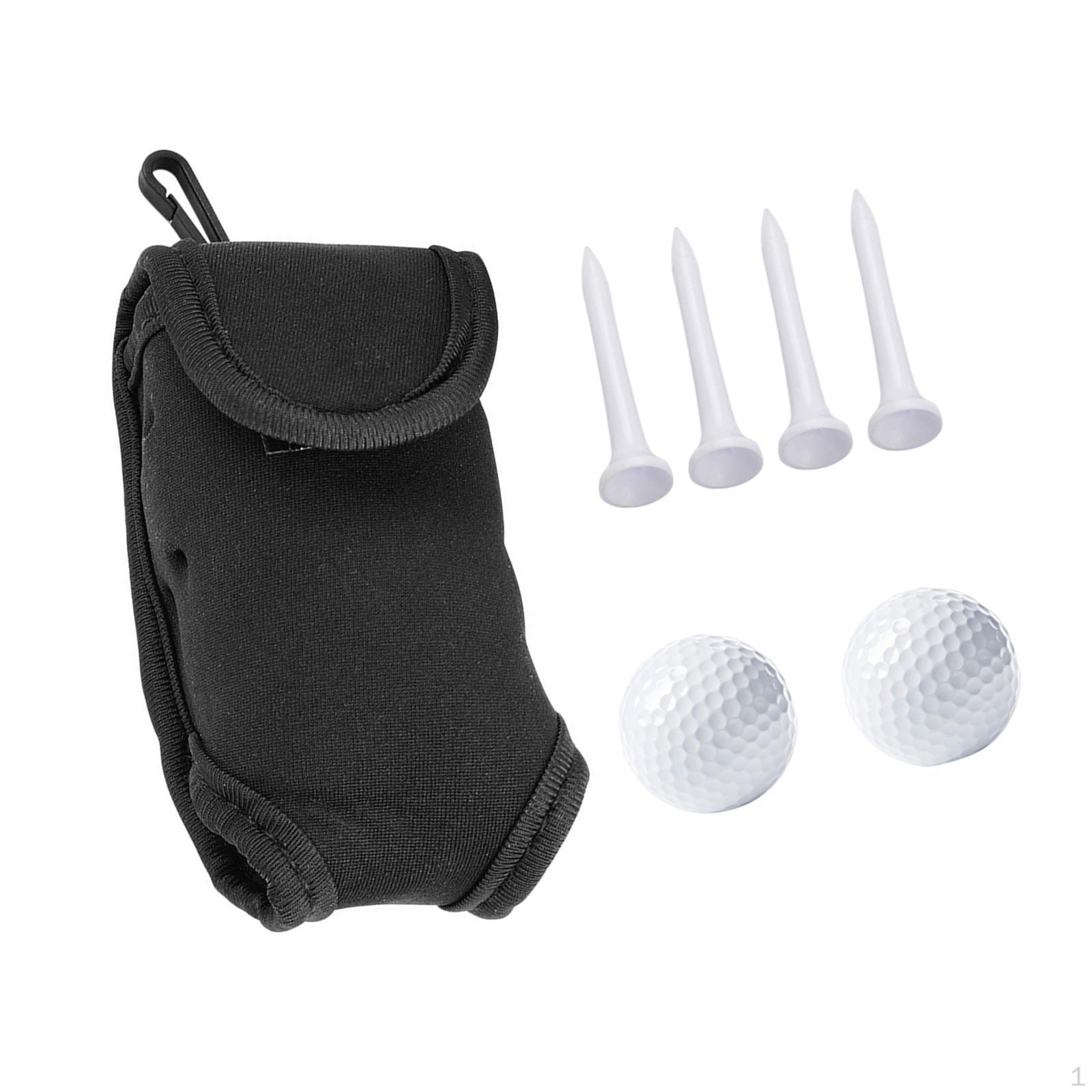 

Compact Waist Bag for Holding Golf Balls, Clips Included