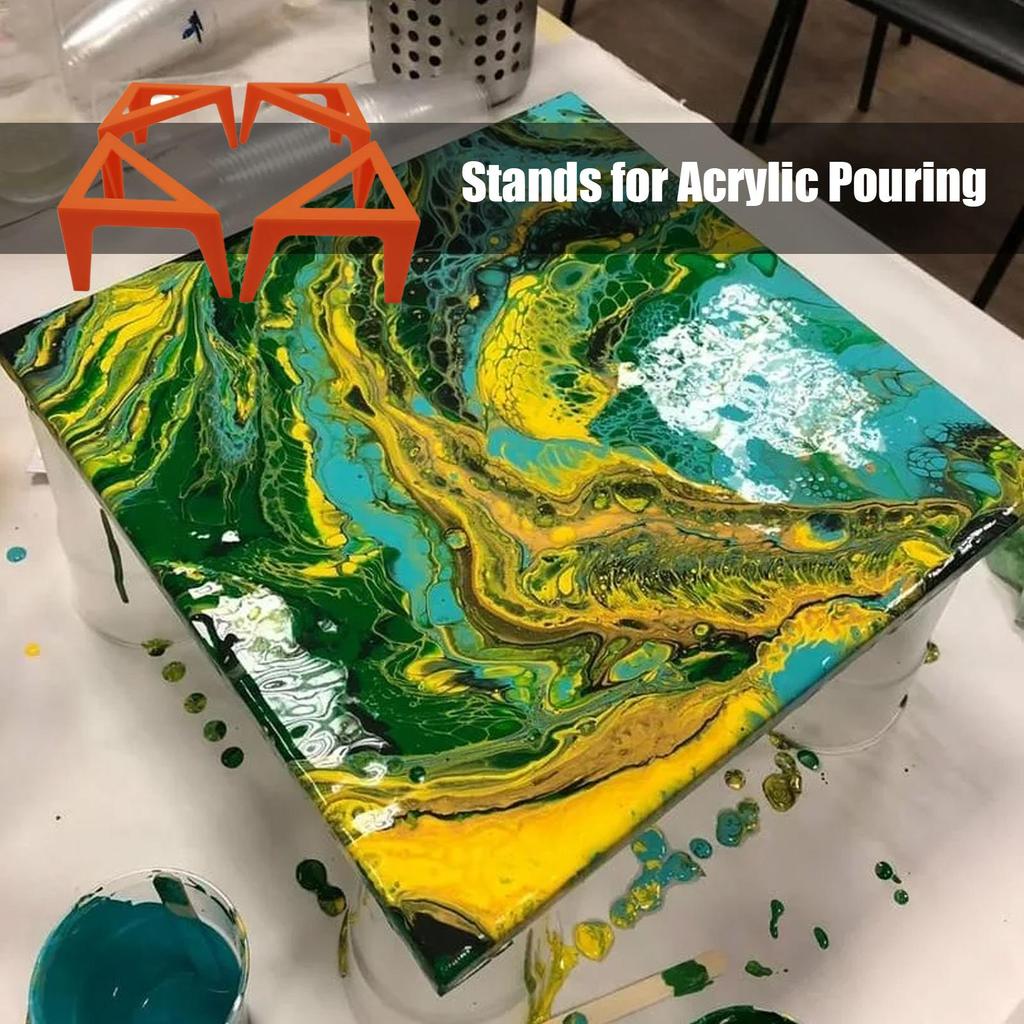 Canvas Stands For Paint Pouring Mini Triangle Canvas Paint Risers Stands Pouring Paint Support Stands For Cabinet Doors Blinds