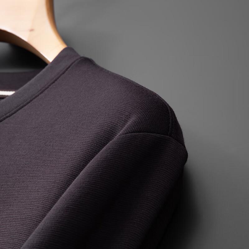 Dibinze Men's Plus Size Loose Fit Crewneck Sweatshirt