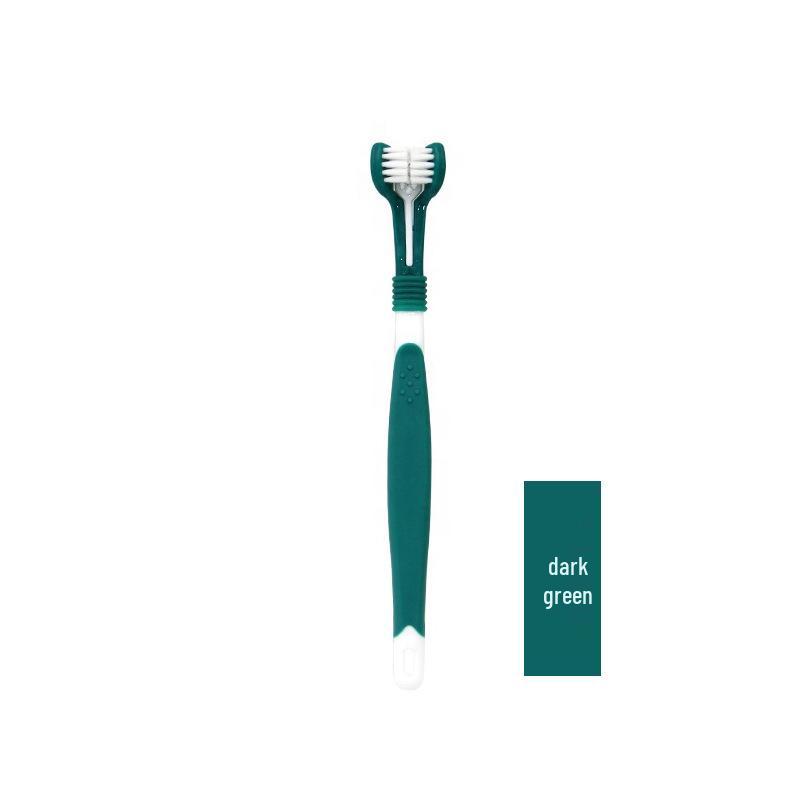 

Зубная щетка для домашних животных: Трехсторонняя щетка для ухода за полостью рта для кошек и собак CY20