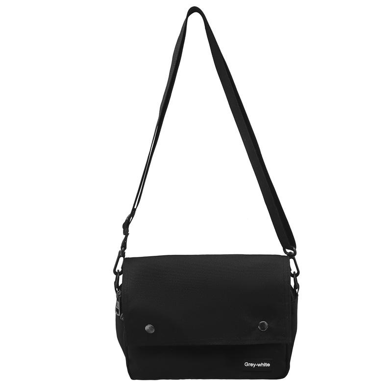 

Японские уличные холщовые мужские и женские сумки-мессенджеры, модные контрастные сумки через плечо, повседневные сумки-перекидные сумки-мессенджеры чёрный