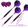 WAY ARRIVAL 19g soft dart set, nickel alloy barrel, for beginner to intermediate players, includes 6 flights and O-rings