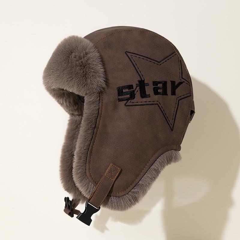 Lei Feng Cap Men's Fall and Winter Cycling Wind and Cold Thickened Ear Protection Outdoor Warm Cotton Cap Female