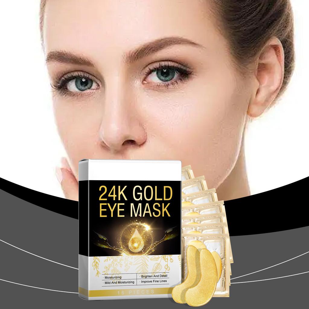Gold Eye Mask Lifting Forehead Line Removal Eye Bag Firming Aging Frown Smoothing Wrinkle Forehead Patch 5ml