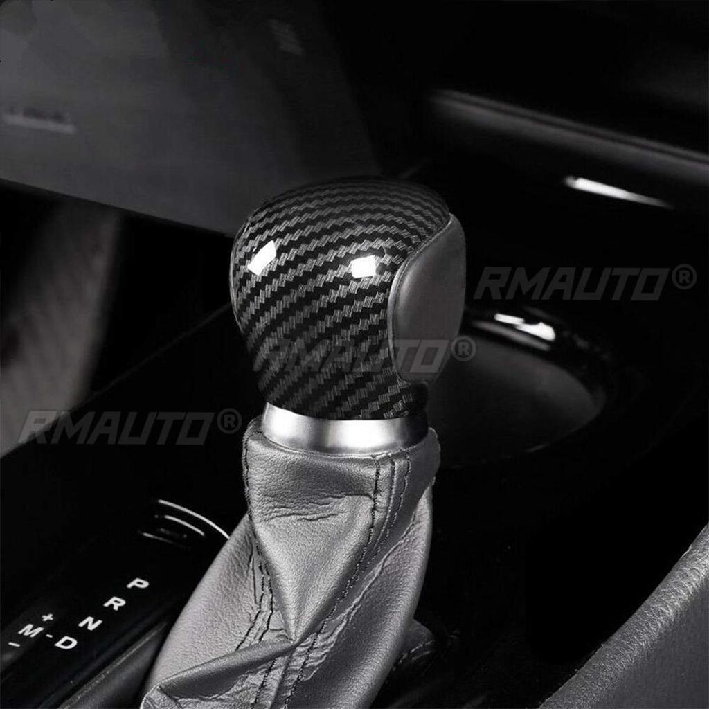 Car Gear Lever Shift Knob Cover ABS Decoration Trim for Toyota C-HR CHR 2016 2017 2018 2019 2020 Carbon Fiber/Blue/Silver