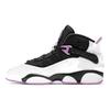 Air Jordan 6 Rings GS White Light Purple Kids Sneakers Volt Black Shock 323419-150
