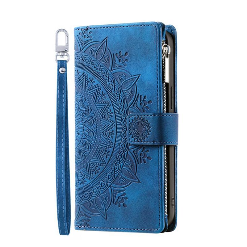 

Luxury Zipper Wallet Case for iPhone 14 15 16 17 Pro Max Air 16E 13 12 11 Pro XR XS 7 8 SE Embossed Leather Card Slot Phone Bag iPhone 13