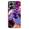 Phone Case - MANIACASE - Xiaomi Redmi Note 13 4G - Silicone TPU - Hisoka Morow Pattern - Black