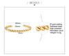 Twisted Bangle Open Cuff Bracelet 100% Stainless Steel Rope Twisted Bracelet Women Jewelry Minimalist Style
