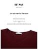 Damen Übergröße V-Ausschnitt Langarm Locker geschnittenes T-Shirt für Frühling & Herbst - Schlankmachende, Bauch kaschierende Basisschicht (Stil 6318)