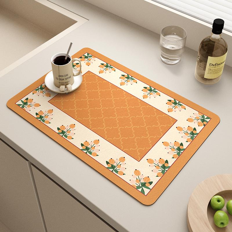 Coffee Machine Drain Pad, Kitchen Countertop Pad, Sink Sink Sink, Quick Drying, Waterproof Diatomaceous Earth