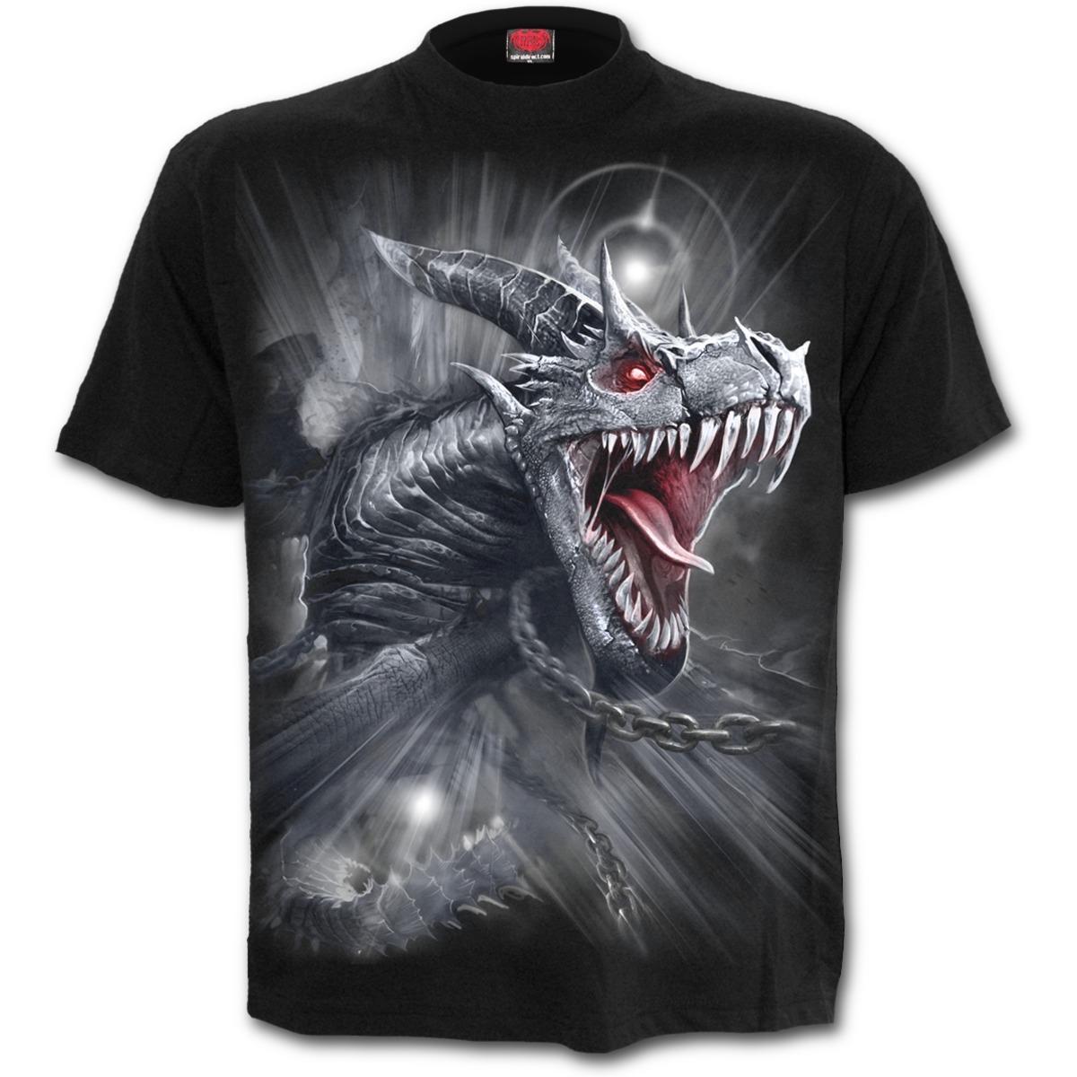 Spiral Direct New DRAGON CRY T-shirt  Biker  Skull  Wild  Mountain L