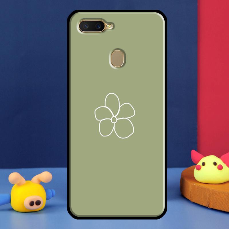 Green Aesthetic For Oppo A54 A57 S A78 A58 A98 A5 A9 A91 A15 A16 A17 A52 A72 A76 A96 A74 A94 A77 Phone Case