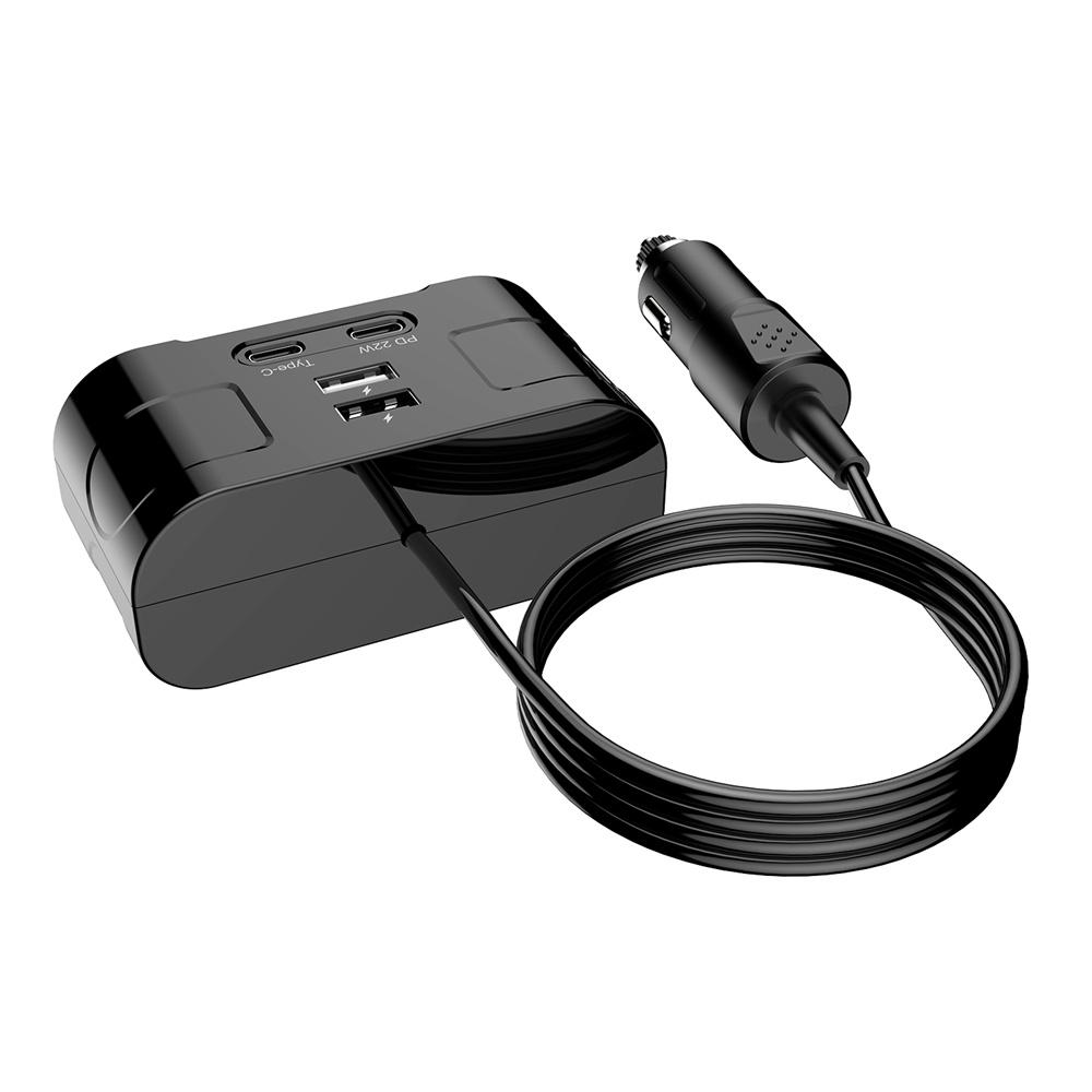Car Charger Cigarette Lighter Socket Splitter Outlet Adapter LED Voltage Display