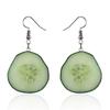 Acrylic Fresh Fruit Earrings Decorations For Women Trendy Jewelry Accessory