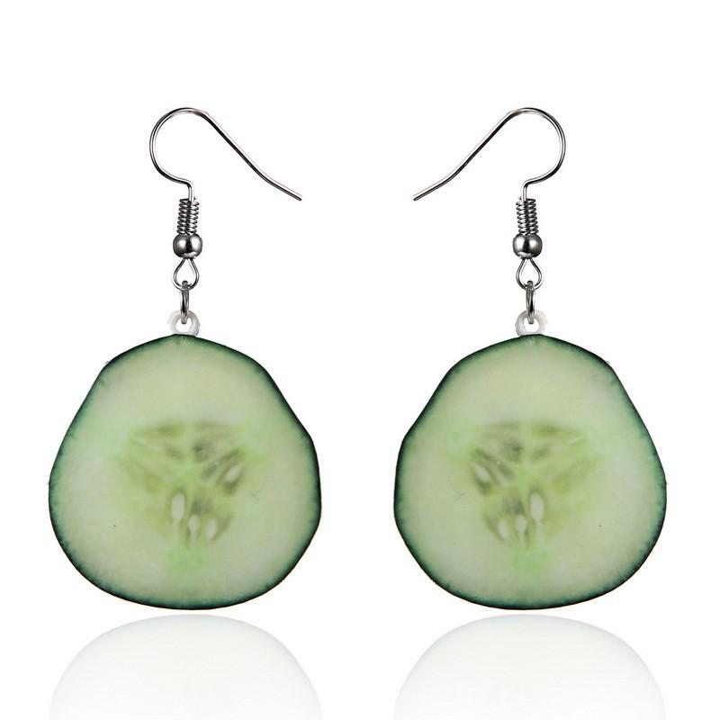 Acrylic Fresh Fruit Earrings Decorations For Women Trendy Jewelry Accessory