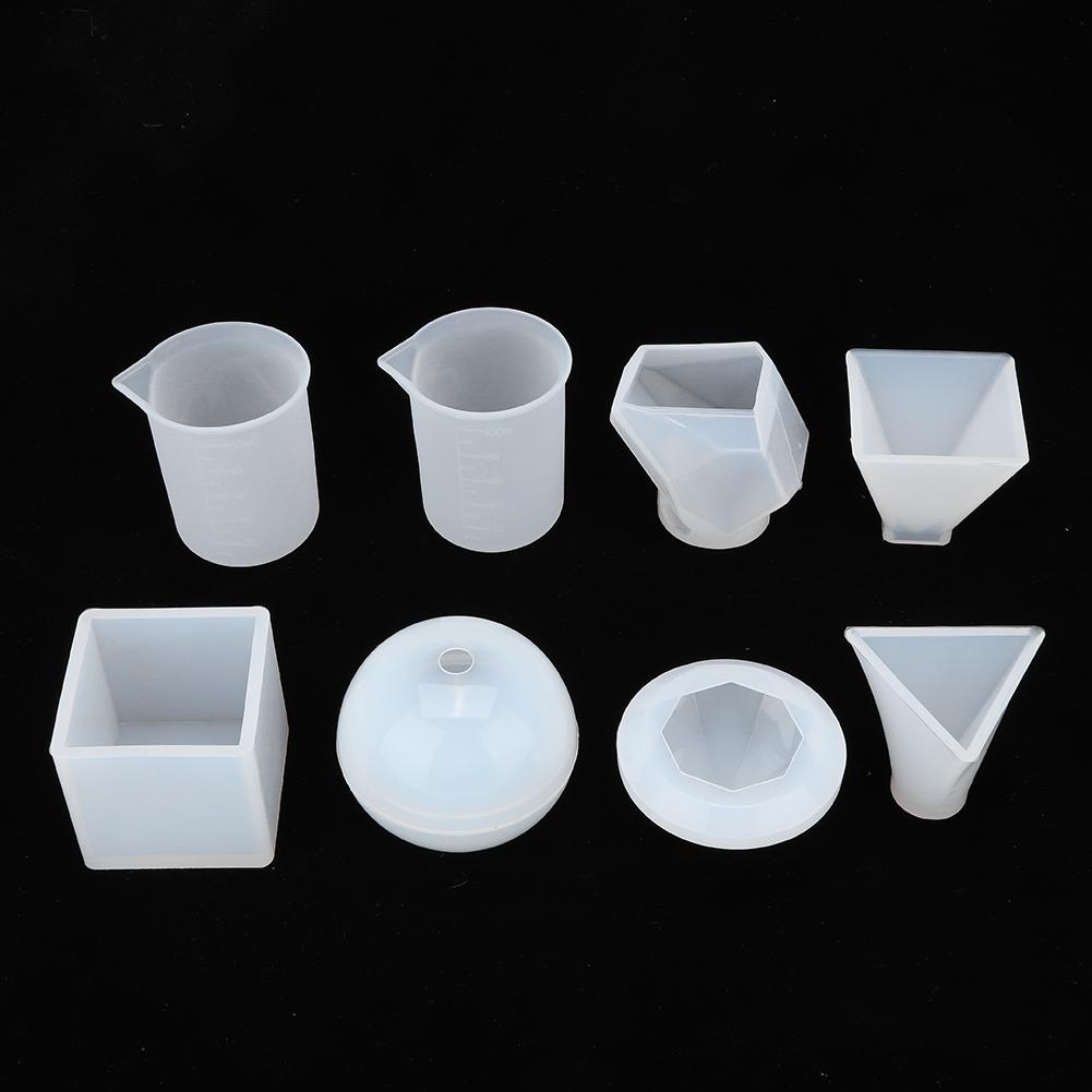 18Pcs Epoxy Resin Silicone Mold Measuring Cup Set DIY Jewelry Making Tool Accessory