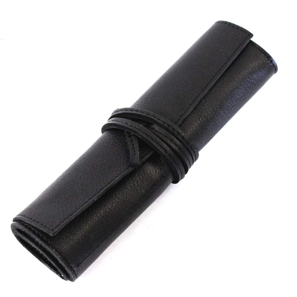 

Пенал-ролл Пенал из натуральной кожи Кожа Химедзи Пенал, изготовленный японскими мастерами Поставляется в специальной коробке Подарок [Стиль Акация] (Зерно