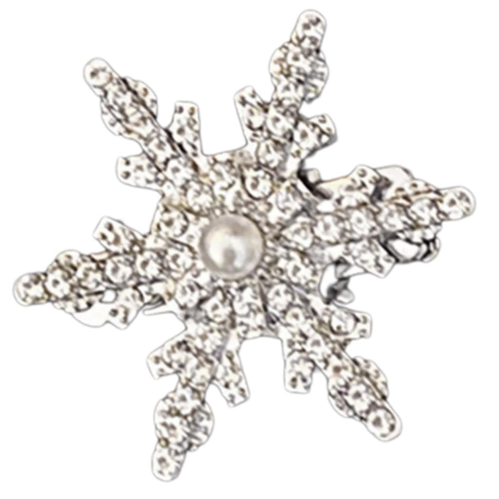 Snowflake Hair Clip Christmas Barrette Sweet Christmas Flat Clip Hairpin Christmas Elegant Hair Clip for Bunches