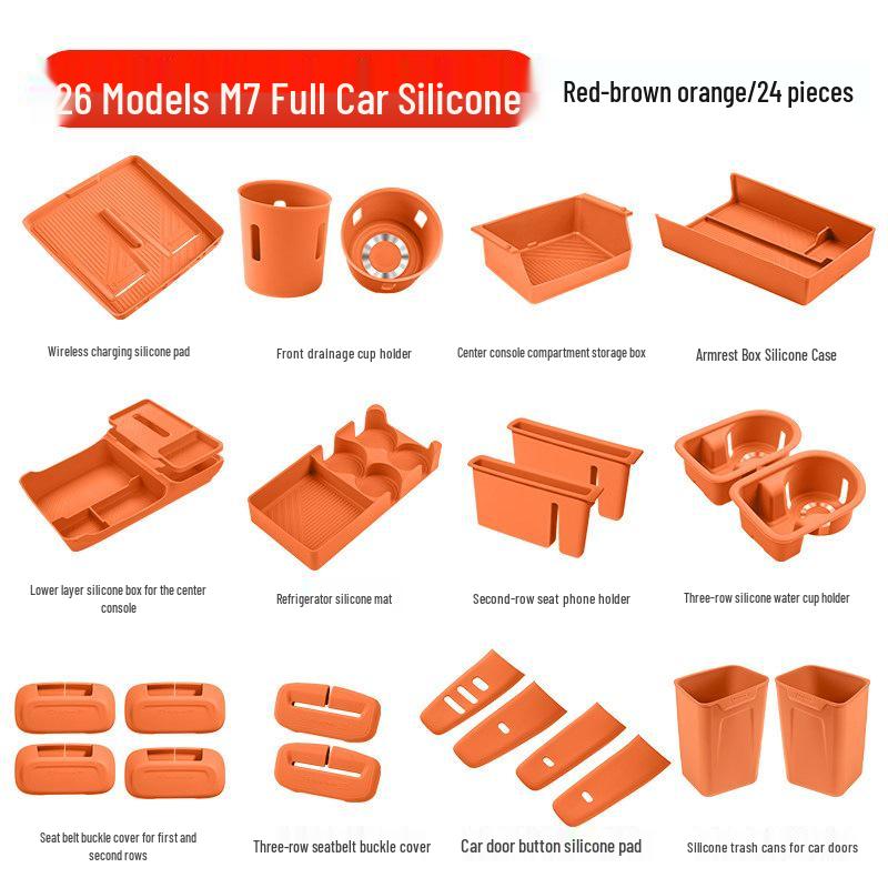 Essential Silicone Mat Set for AITO M7, M8, M9 Interior Decoration - Fits 26 Models