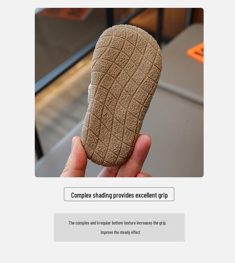 2025 Autumn/Winter Boys' Baby Walker Non-Slip Velvet Toddler Shoes