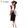 Elegant Alluring And Womens Pirate Costume Dress Perfect For Halloween And Events Costume