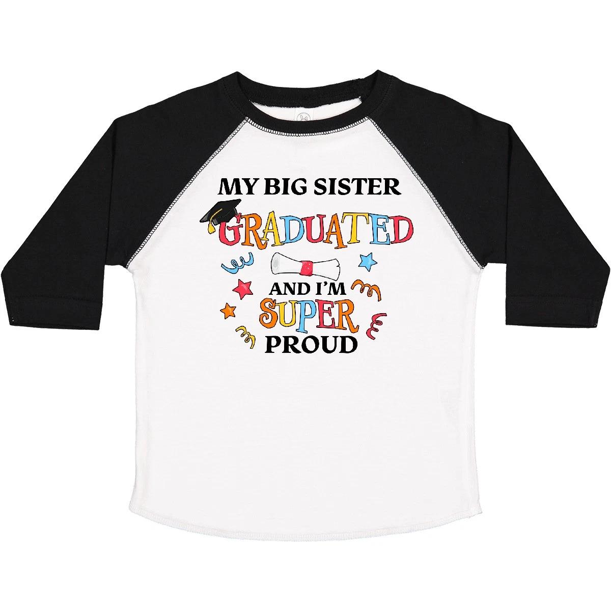 Inktastic My Big Sister Graduated And I m Super Proud Toddler kids boys T-Shirt School Cap 110