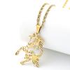 Fashion Horse Racing Male Chain For Women Men Stainless Steel Silver Color Pony Animal Gentle New Design Necklace Jewelry Gifts