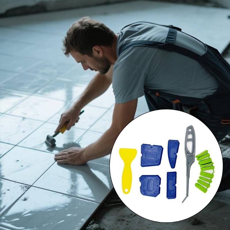 15Piece Sealant Application Tool Set Reusable Silicone Scrapers For Narrow Space Bathroom Kitchen Renovations