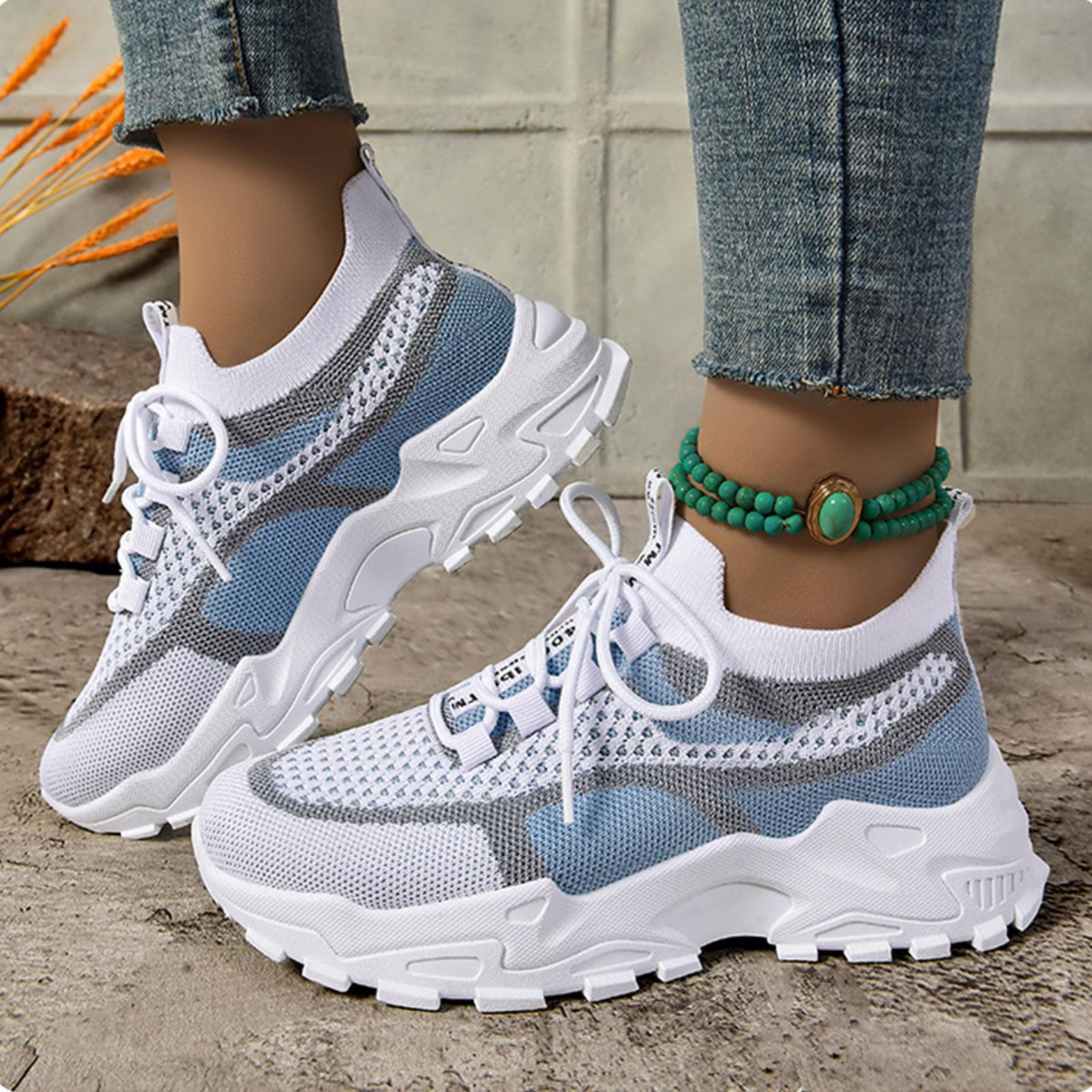 

Women s Sports Shoes Hollow Sandals Mesh Casual Shoes Women s Shoes Comfortable Outdoor Sports Shoes Running Shoes 36 синій