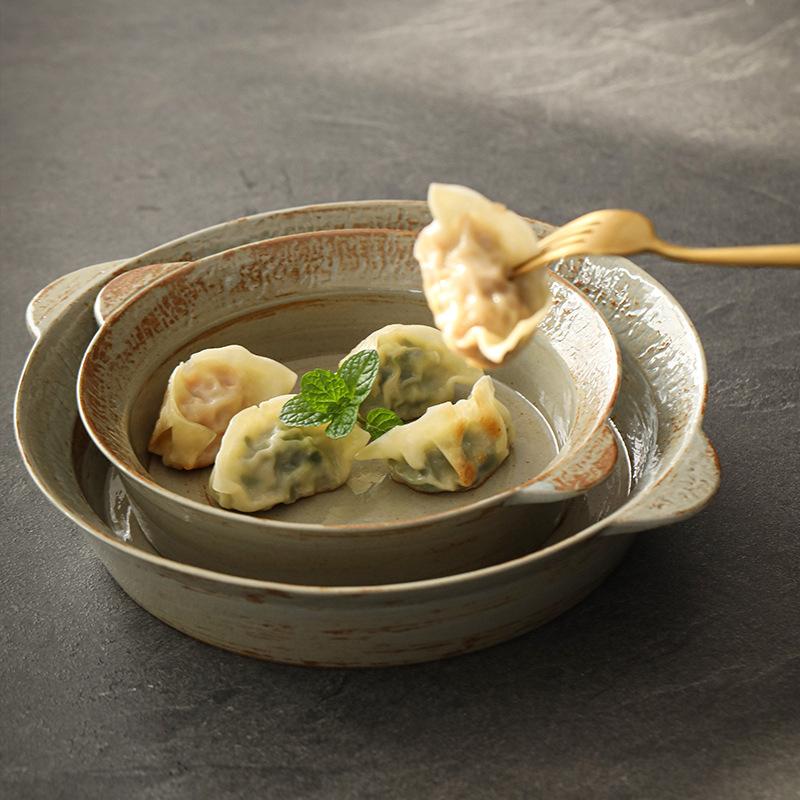 Light Luxury Plate Dish Steak Dining Plate Creative Western Dish Pasta Plate Japanese Tableware Internet Celebrity