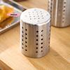 Stainless Steel Cutlery Holder Kitchen Storage Basket - Spoon Fork Chopsticks Organizer Container Drainer for Home Organization
