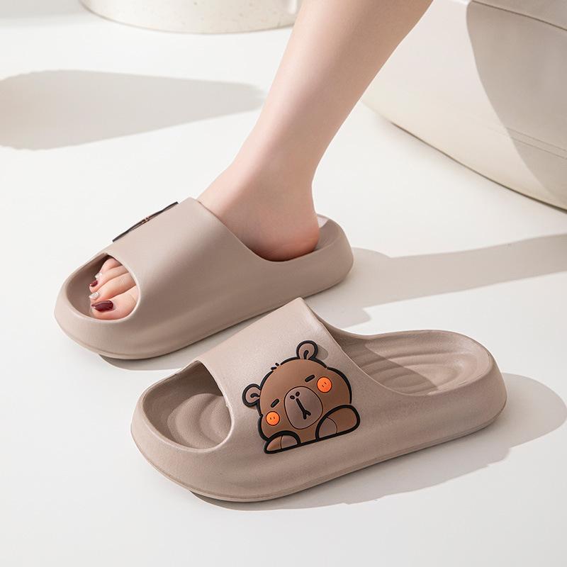 

Модные женские тапочки Капибара Модные мягкие тапочки из ЭВА Милые удобные повседневные туфли Нескользящие пляжные туфли Платформа Сандалии для ванной 44-45 темно-коричневого