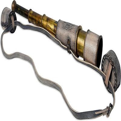 12x Telescope, Kelvin & Hughes London Antique Functional Telescope, Pirate Monocular Telescope με δερμάτινη θήκη