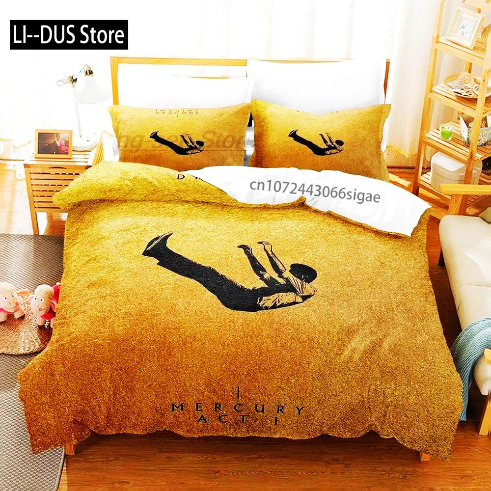 2024 Imagine Dragons Single Double 3D Printed Bedding Set For Boys Bedroom Queen King Size Quilt Cover Pillowcase