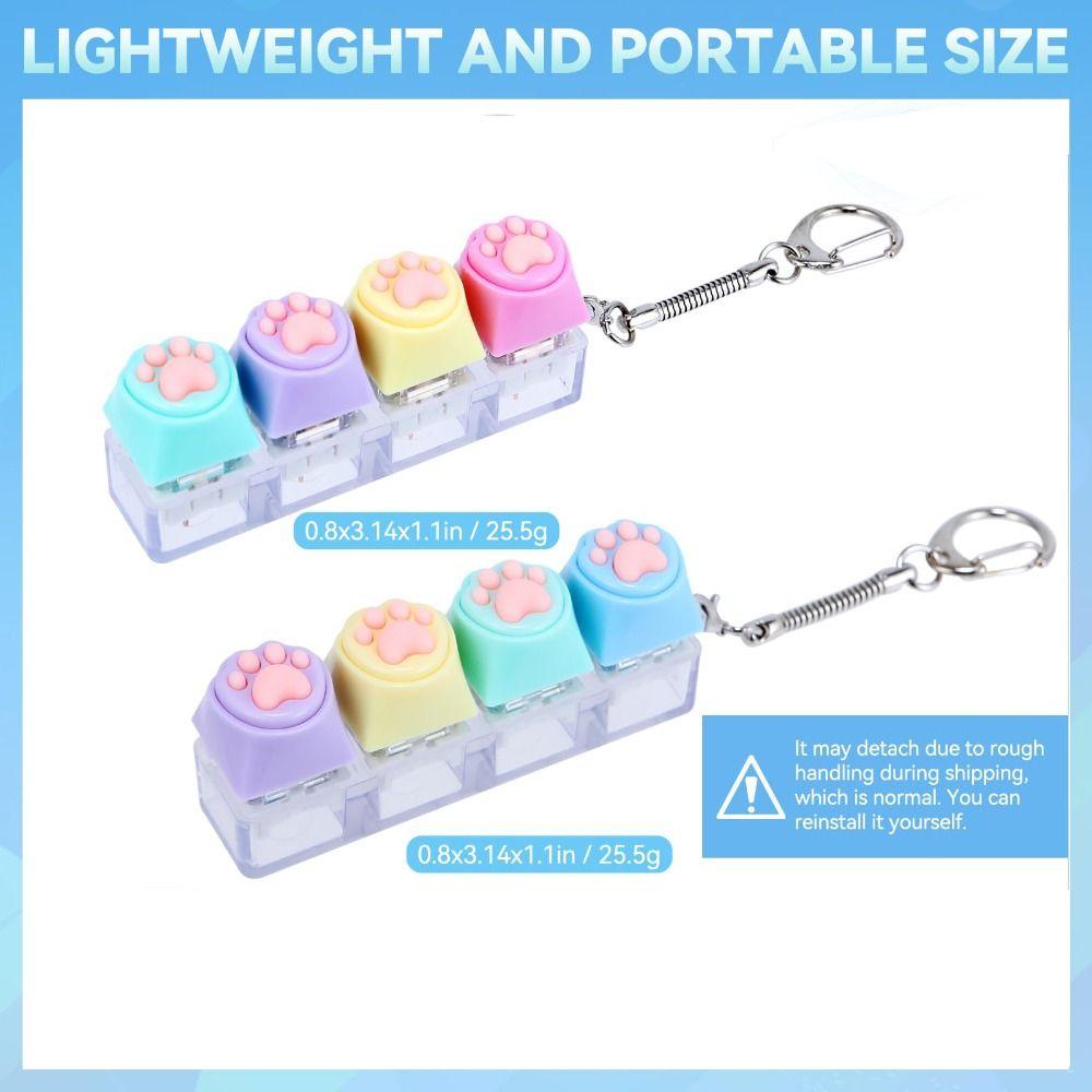 4 Keys Pinch Toy Keys Button Clicker Toy New Finger Keyboard Cap  Adult