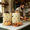 Brotbeutel zur Aufbewahrung Wiederverwendbare Obstaufbewahrung Konservierungsbeutel mit Reißverschluss Brot Frischehaltebeutel für Gefrierschrank Kühlschrank Küche