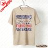 Thank You Veterans Shirt Honoring All Who Served Military Gift Women Shortsleeved Clothes High Quality Cotton Tees