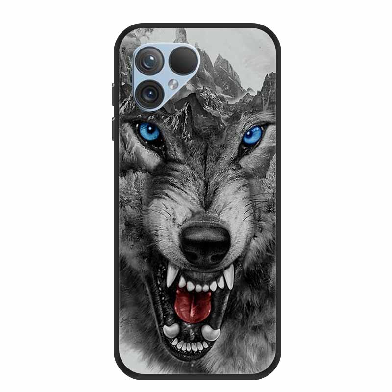 Für Fairphone 5 Hülle 6,46" TPU Tiere Weiches Silikon Stoßfänger Rückseite Handyhüllen für Fairphone5 5G Wolf Cool Schutz Fundas