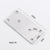 90° L-Shaped Stainless Steel Angle Bracket for Furniture and Shelves