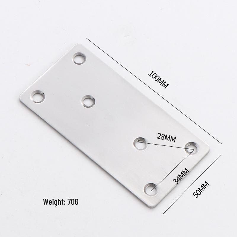 90° L-Shaped Stainless Steel Angle Bracket for Furniture and Shelves