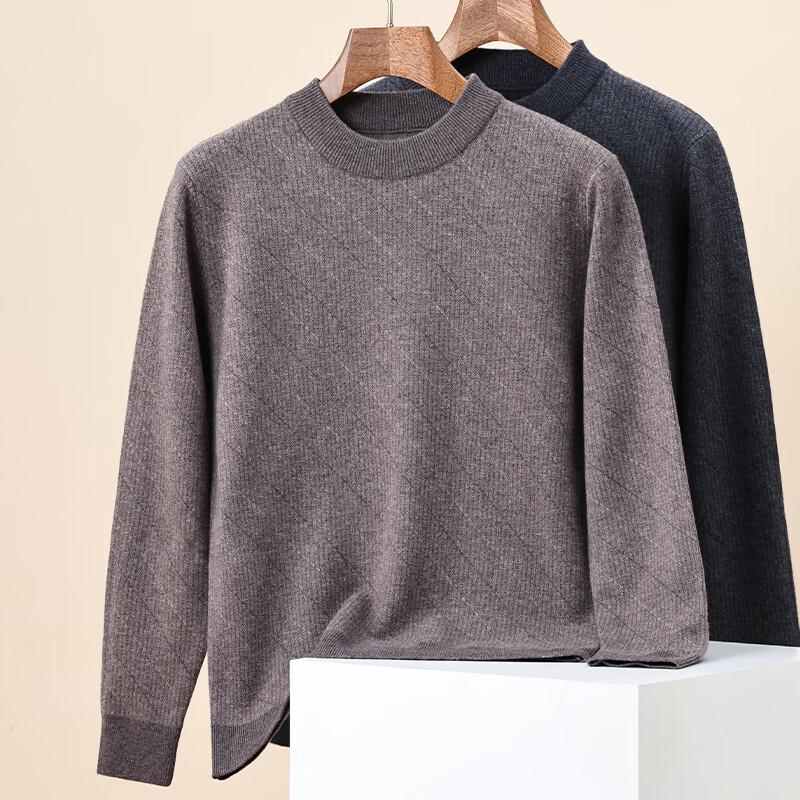 

Hengyuanxiang Men s 100% Pure Wool Striped Pullover Sweater L (175/92A)