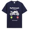 My Motorcycle Is Calling And I Must Go Funny Motorcyclist T-Shirt Normal Cotton Men's Tshirt Hip Hop Tops Tees New T Shirt