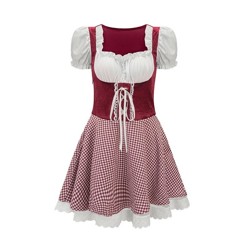 Munich Oktoberfest Costume Carnival Adult Women's Dress Ethnic Performance Costume