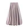 New High Waist Slimming Bud Lantern Dress Skirt Midi Skirt