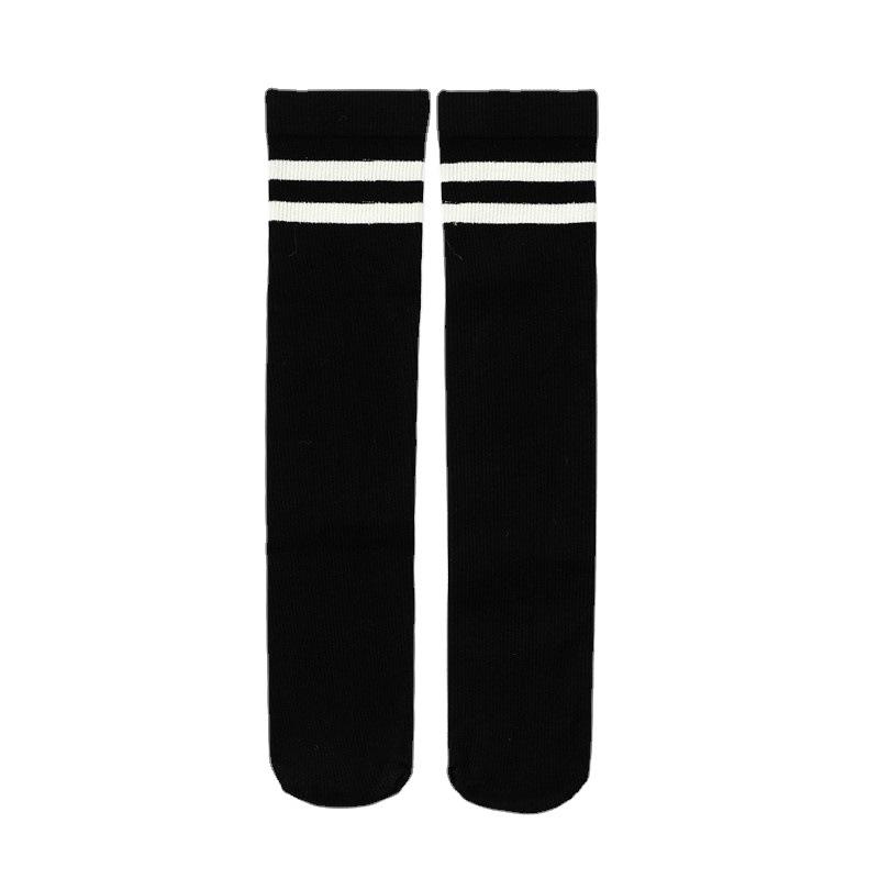 Spring & Autumn Micro-Pressure Slimming Thigh-High Knee Socks for Women - Japanese Korean College Style, Student Long Tube Football Socks