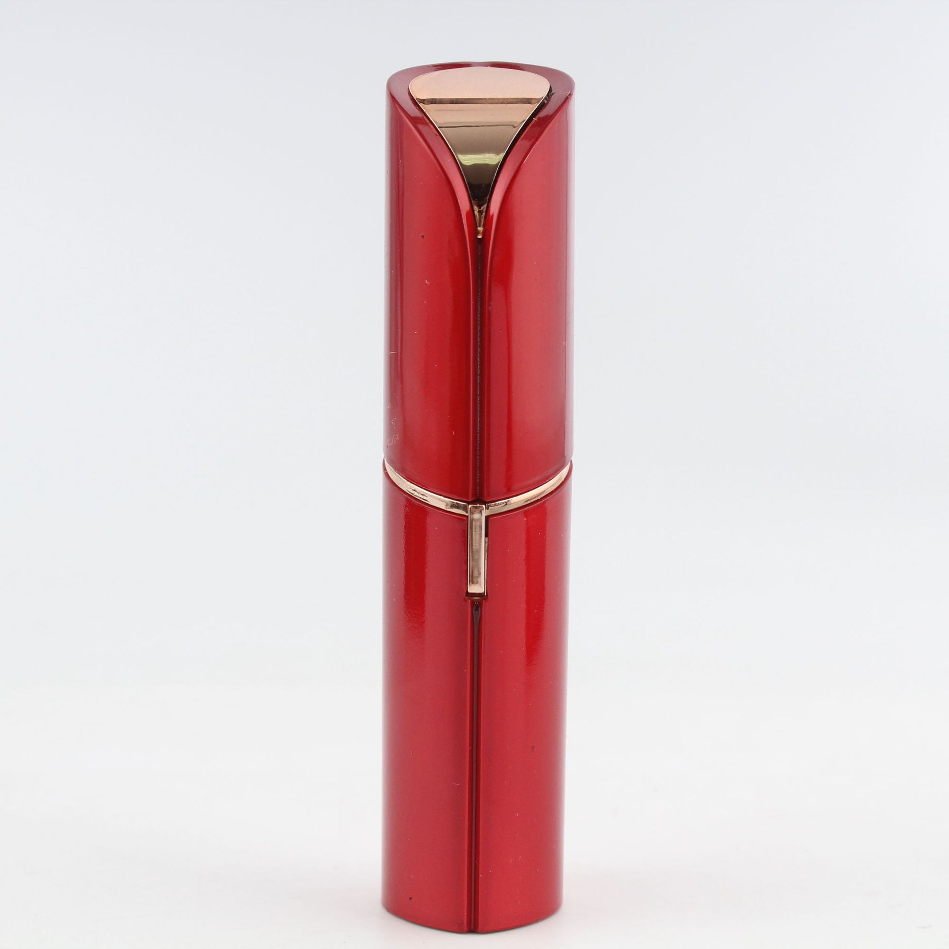 

Портативный электрический прибор для удаления волос в форме губной помады для женщин, безболезненное и эффективное удаление волос на лице, домашняя бритва, инструмент для бритья 1pcs красный