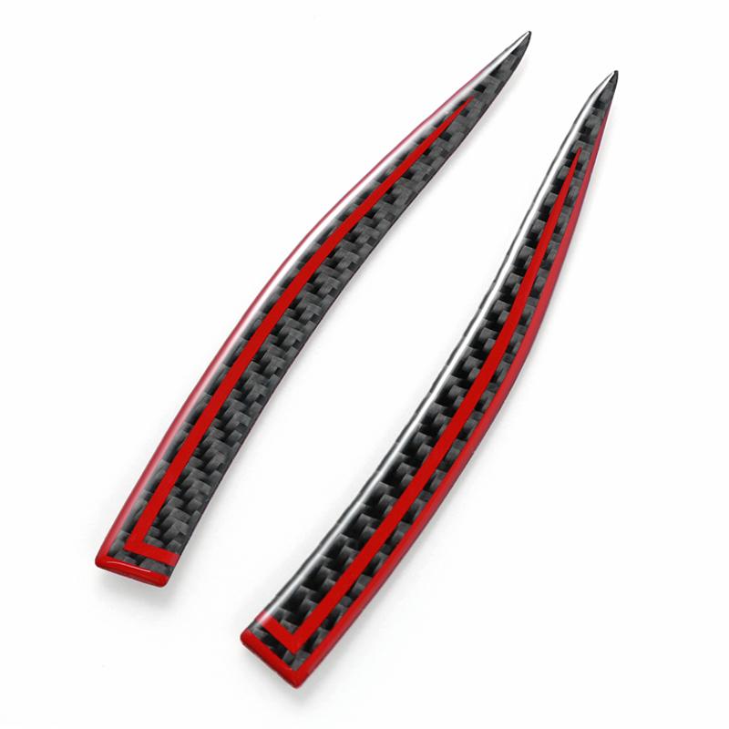 For Tesla Model 3 Model Y Carbon Fiber Anti-collision Bumper Mirror Anti-Rub Strips Protector Sticker Decorative 